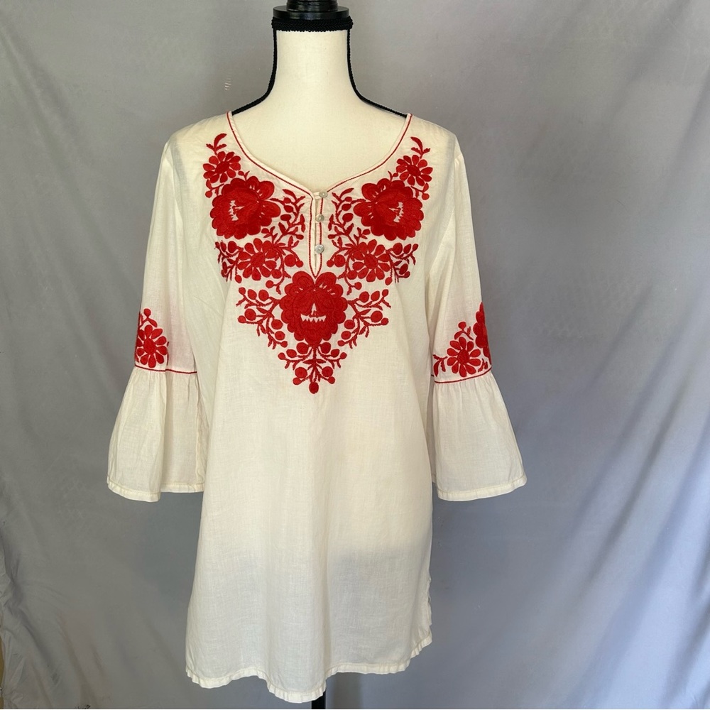 Nurture Embroidered Boho Tunic